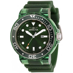 Invicta 32332 Men's Pro Diver Quartz Green Silicone Strap Watch