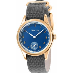 Invicta Boy's Watch - Vintage Japanese Quartz Blue Dial Dark Blue Canvas Strap | 37073