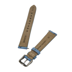 Invicta Light Blue 16 mm Wide Genuine Leather Strap