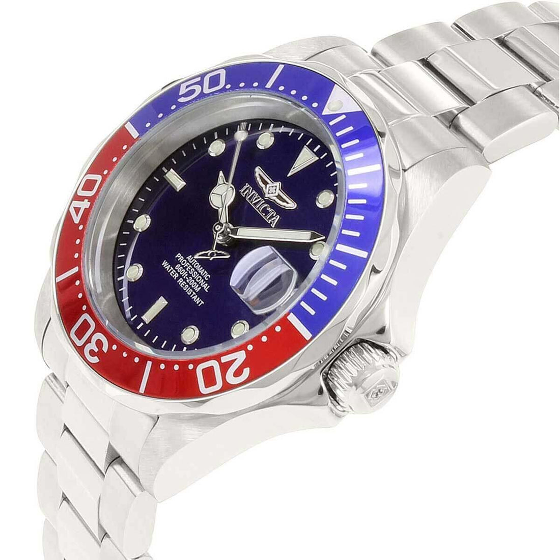 Invicta Men's Automatic Stainless Steel Watch - Pro Diver Blue Dial ...