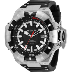 Invicta Men's Automatic Watch - Akula Black and Silver Dial Silicone Strap | 31875