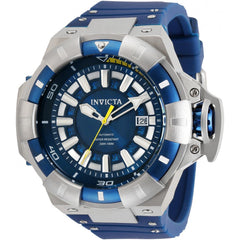 Invicta Men's Automatic Watch - Akula Blue and Silver Dial Silicone Strap | 31877