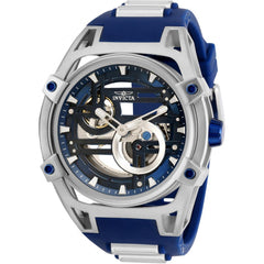 Invicta Men's Automatic Watch - Akula Skeleton Dial Blue and Silver Strap | 32354