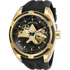 Invicta Men's Automatic Watch - Aviator Black Dial Rubber Strap | 28179