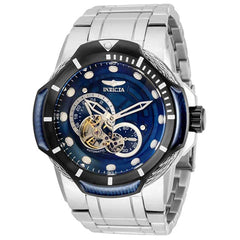 Invicta Men's Automatic Watch - Bolt Blue and Silver Dial Silver Bracelet | 31174