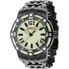 Invicta Men's Automatic Watch - Bolt Light Green Dial Black Steel Bracelet | 36400