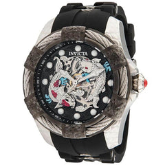 Invicta Men's Automatic Watch - Bolt Semi Skeleton Dial Silicone Strap | 32338
