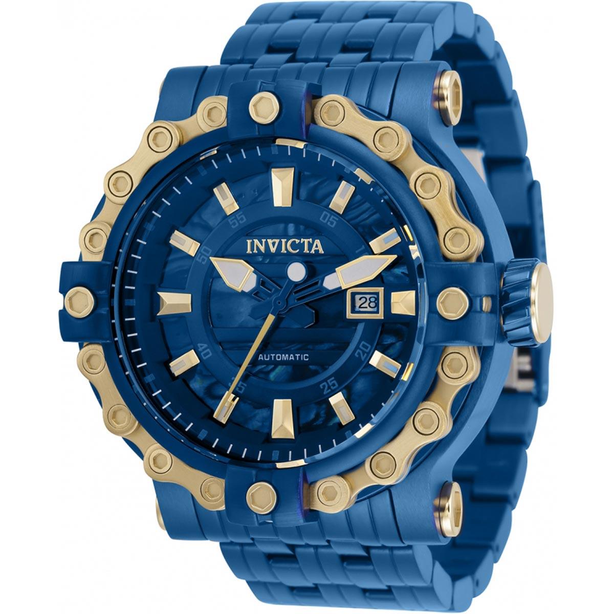 Invicta Men's Automatic Watch - Excursion Blue Dial Stainless Steel ...