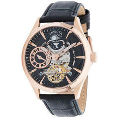 Invicta Men's Automatic Watch - Objet D Art Black Leather Strap | 30444