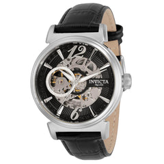 Invicta Men's Automatic Watch - Objet D Art Black Leather Strap | 30461