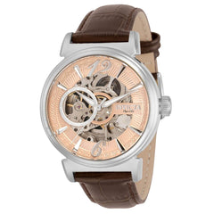 Invicta Men's Automatic Watch - Objet D Art Brown Leather Strap | 30457
