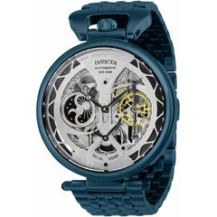 Invicta Men's Automatic Watch - Objet D Art Dual Time Blue Steel Bracelet | 38384