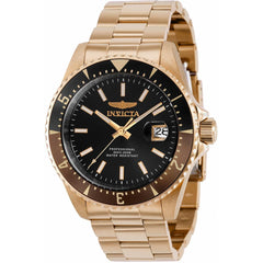 Invicta Men's Automatic Watch - Pro Diver Black Dial Rose Gold Tone Bracelet | 36796