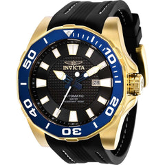 Invicta Men's Automatic Watch - Pro Diver Black Dial Silicone Rubber Strap | 36982