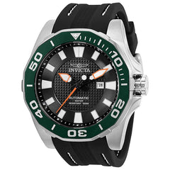 Invicta Men's Automatic Watch - Pro Diver Black Dial Silicone Strap | 30504