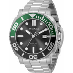 Invicta Men's Automatic Watch - Pro Diver Black Dial Silver Steel Bracelet | 34313