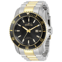 Invicta Men's Automatic Watch - Pro Diver Black Dial Two Tone Bracelet | 30556
