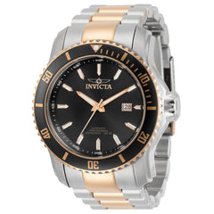 Invicta Men's Automatic Watch - Pro Diver Black Dial Two Tone Bracelet | 30559