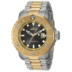 Invicta Men's Automatic Watch - Pro Diver Black Dial Two Tone Steel Bracelet | 29356