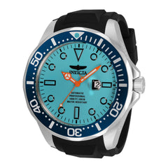 Invicta Men's Automatic Watch - Pro Diver Blue Dial Black Silicone Strap | 33607