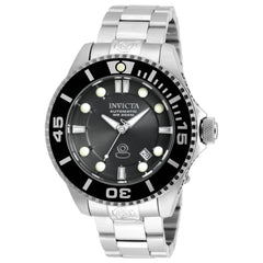 Invicta Men's Automatic Watch - Pro Diver Charcoal Dial Silver Tone Bracelet | 20176