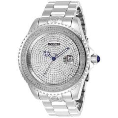 Invicta Men's Automatic Watch - Pro Diver Diamond Pave Dial Steel Bracelet | 29244