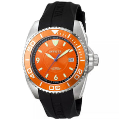Invicta Men's Automatic Watch - Pro Diver Orange Dial Silicone Rubber Strap | 6059