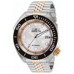 Invicta Men's Automatic Watch - Pro Diver Rose Gold and Silver Dial Bracelet | 30419