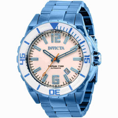 Invicta Men's Automatic Watch - Pro Diver White Dial Ice Blue Steel Bracelet | 39419