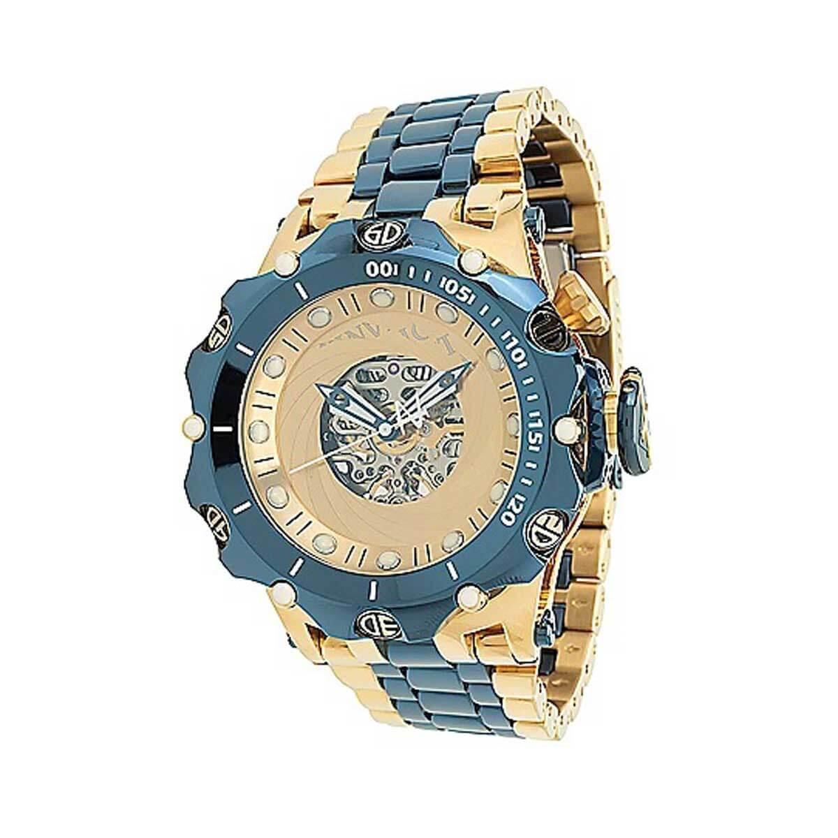 Invicta Men Invicta Men’s Gold-Tone Skeleton Dial Automatic Watch main image 0
