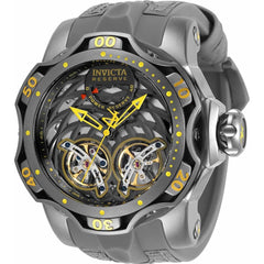 Invicta Men's Automatic Watch - Reserve Venom Grey Leather and Silicone Strap | 34473