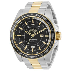 Invicta Men's Automatic Watch - Speedway Black Dial Two Tone Bracelet | 30522