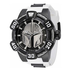 Invicta Men's Automatic Watch - Star Wars Mandalorian Black and White Strap | 40619