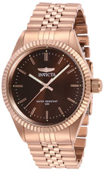 Invicta Men's Bracelet Watch - Specialty Quartz Brown Dial Rose Gold Steel | 29393