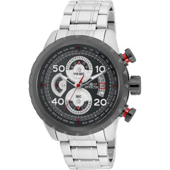 Invicta Men's Chrono Watch - Aviator Grey Dial Silver Stainless Steel Bracelet | 28145