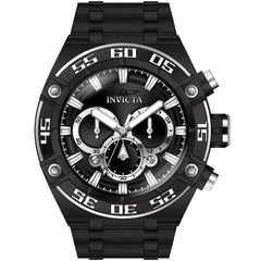 Invicta Men's Chrono Watch - Coalition Forces Black and Silver Dial Bracelet | 37645