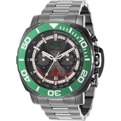 Invicta Men's Chrono Watch - DC Comics Joker Quartz Gunmetal Steel Bracelet | 35073