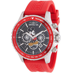 Invicta Men's Chrono Watch - Disney Mickey Mouse Red Silicone Rubber Strap | 39040