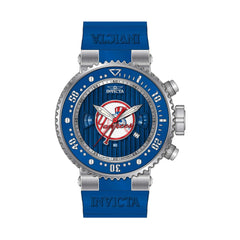 Invicta Men's Chrono Watch - MLB New York Yankees Quartz Blue Silicone Strap | 42358