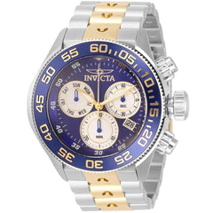 Invicta Men's Chrono Watch - Pro Diver Blue and Silver Tone Dial TT Bracelet | 31798