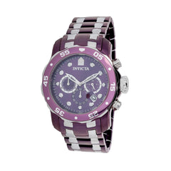 Invicta Men's Chrono Watch - Pro Diver Light Purple Dial Two Tone Bracelet | 40243