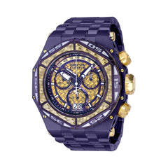 Invicta Men's Chrono Watch - Reserve Carbon Hawk Purple and Yellow Gold Case | 38926