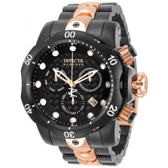 Invicta Men's Chrono Watch - Reserve Venom TT Black and Rose Gold Bracelet | 32130