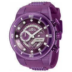 Invicta Men's Chrono Watch - S1 Rally Light Purple Steel and Rubber Strap | 40756
