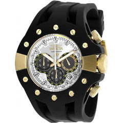 Invicta Men's Chrono Watch - S1 Rally Silver Tone and Black Dial Rubber Strap | 28569
