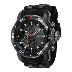Invicta Men's Chrono Watch - Star Wars Darth Vader Gunmetal Dial Black Strap | 40080