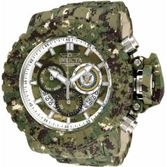 Invicta Men's Chrono Watch - U.S. Navy Camouflage and Silver Dial Bracelet | 34677