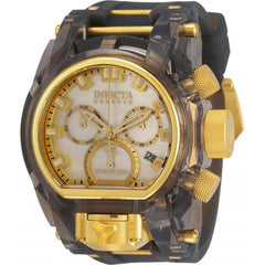 Invicta Men's Chronograph Watch - Anatomic Bolt Zeus Magnum Quartz Black Strap | 33186