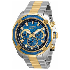 Invicta Men's Chronograph Watch - Aviator Blue Dial Two Tone Bracelet | 30757