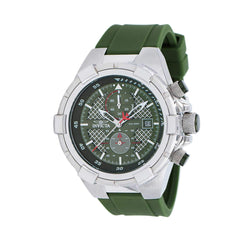 Invicta Men's Chronograph Watch - Aviator Green Dial Silicone Strap | 39379